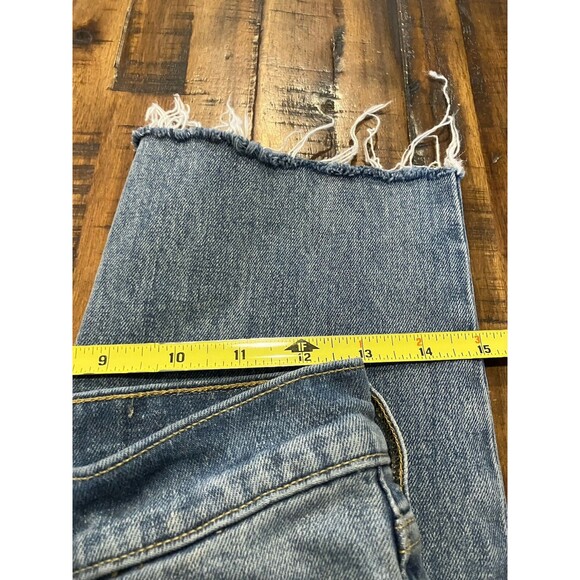 Everlane The Original Cheeky Jeans Womens Size 26 Cropped Distressed Hem - Picture 7 of 7